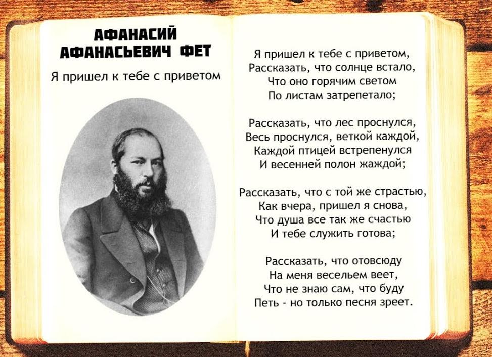 Подробный анализ стихотворения Фета 